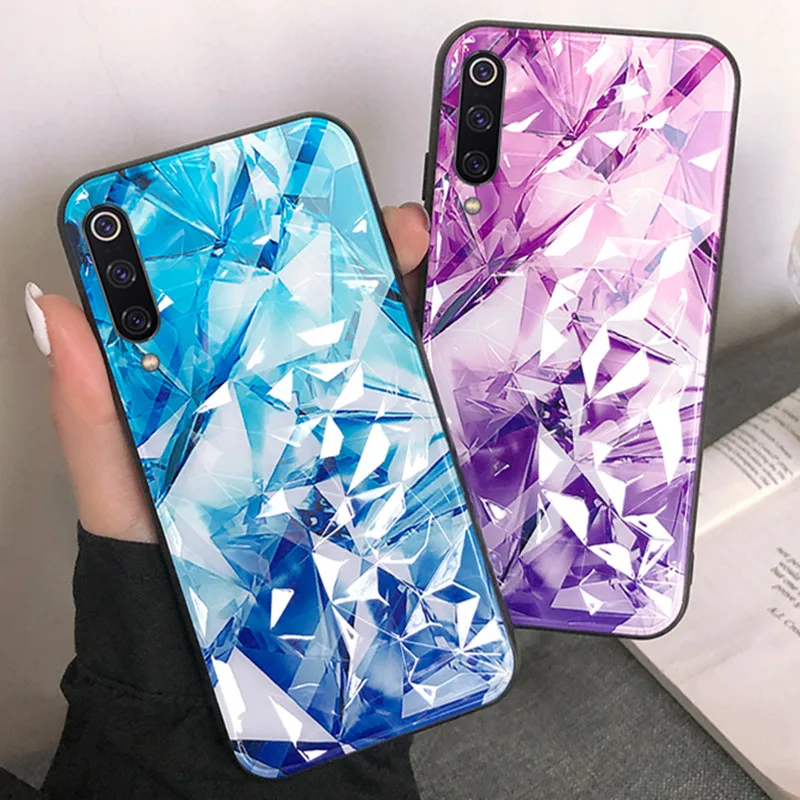 

Painted Diamond Texture Case For xiaomi mi9 mi 9 Soft Phone Cover Case for xiaomi mi 9 SE Cover mi9 Case