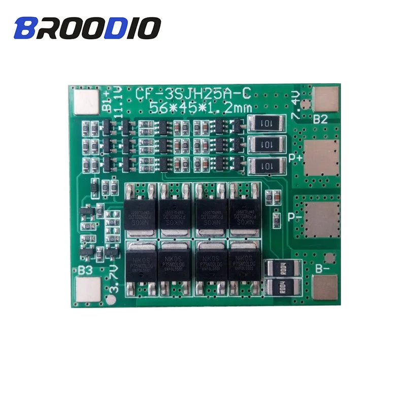 

3S 25A Li-ion 18650 BMS PCM Battery Protection Board lto equalizer Board With Balancer Balance For Lipo Battery Cell Pack Module