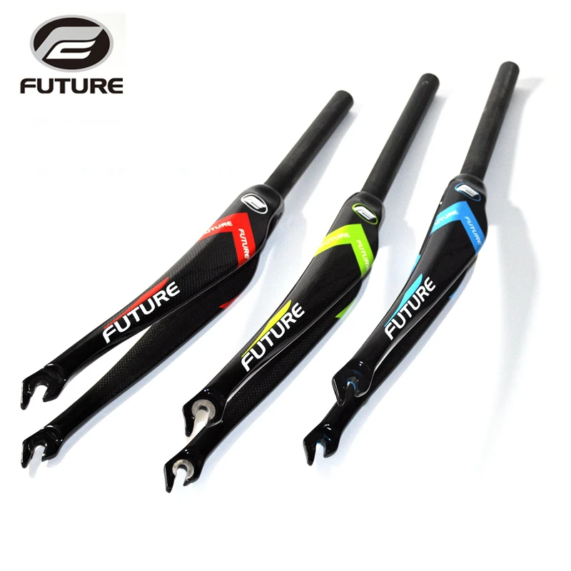 FUTURE full carbon fiber bicycle fork 700C road bike 3k gloss front