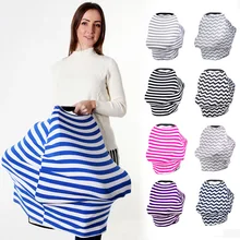 Накидка для кормящих мам младенческой балдахин на автолюльку дышащая стульчик покрытие для сумки на колесах Breastfedding шарф покрывало для магазиннной тележки для ребенка