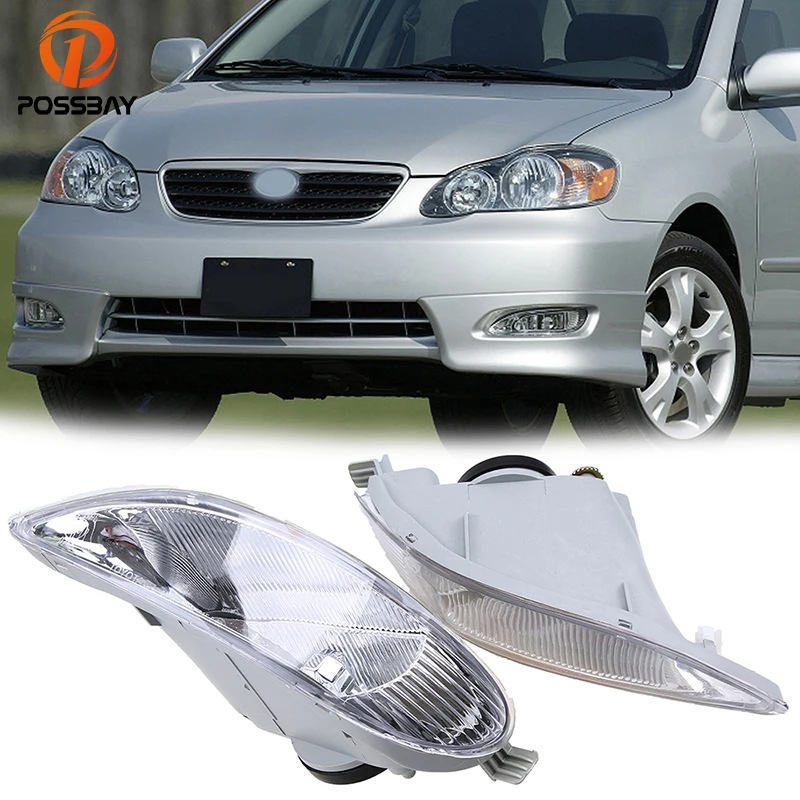 Fog Lights Fits Toyota Corolla 2000 2001 2002 Driving Lamps Pair Possbay Fit For 2005 2006 2008 Toyota Corolla S Xrs Models Facelift Fog Lamp
