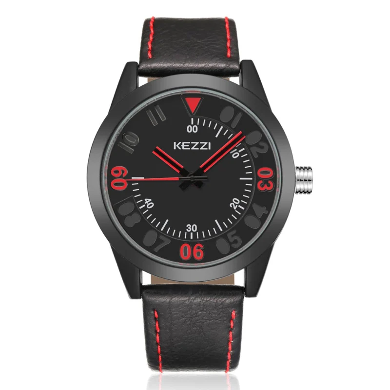 

New Arrival Student Personality Sports Dial Waterproof Leather Band Business Men Japan Movement Quartz Watch Relogio (WJ-6378)