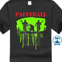 Paintball Spaß Spiel Zocken Farbe Spiel T Hemd #117 T-shirt Marke 2020 Männlichen Schwarz