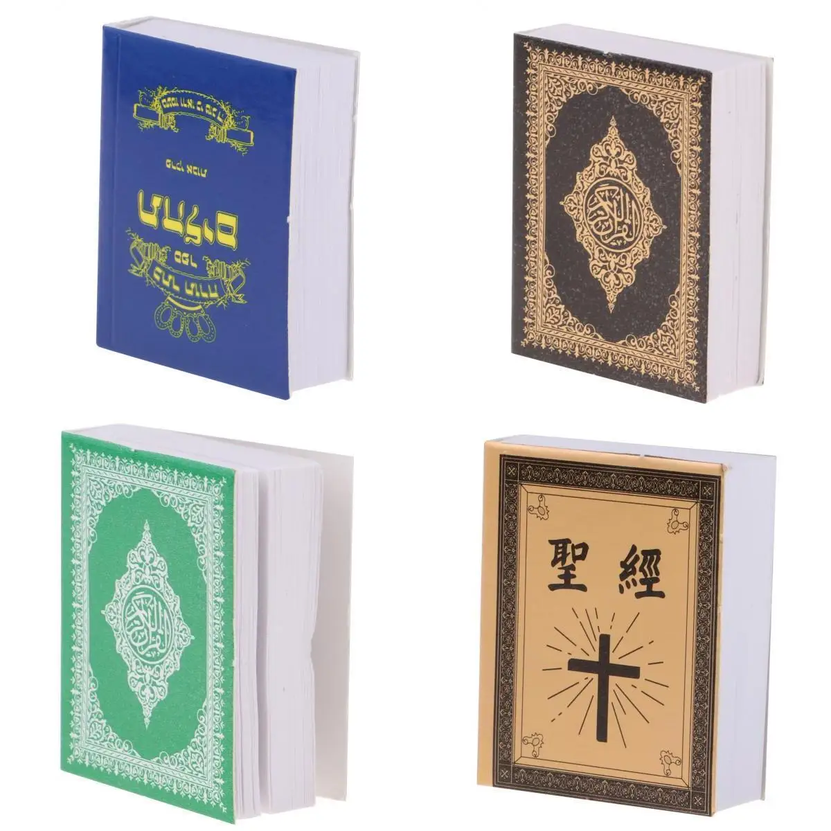 1/6 Scale Miniature Holy Bible Books Model  for 12inch Action Figures Dolls Reading Room Book Shelf Accessories