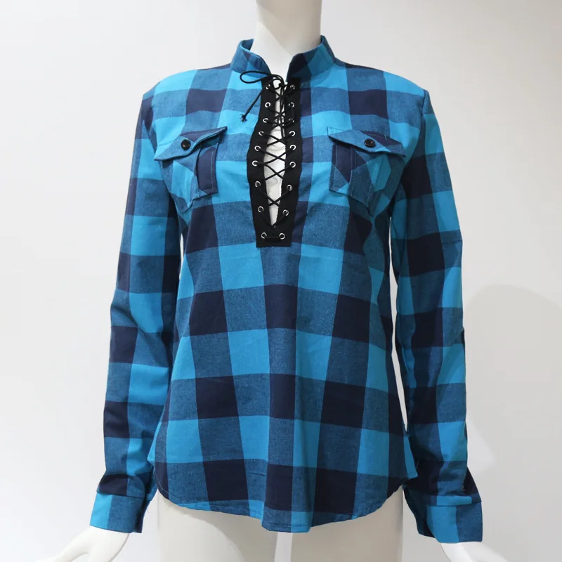 Модная летняя популярная женская блузка, рубашка, топы, рубашки размера плюс 4XL 5XL, сетчатые нарукавники с принтом, свободные топы футболки Блузы, женская повседневная одежда - Цвет: Bandage-Blue