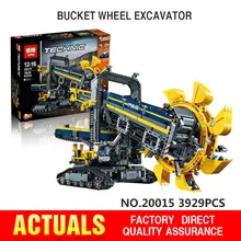In Stock NEW LEPIN 20015 technic series 3929pcs Bucket wheel excavator Model Building blocks Bricks Compatible with legeod