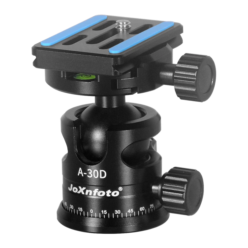 

XILETU A-30D 30mm Aluminum Monopod Tripod Ball Head With Quick Release Plate 1/4" Screw for Canon Nikon Sony Fujifilm DSLR