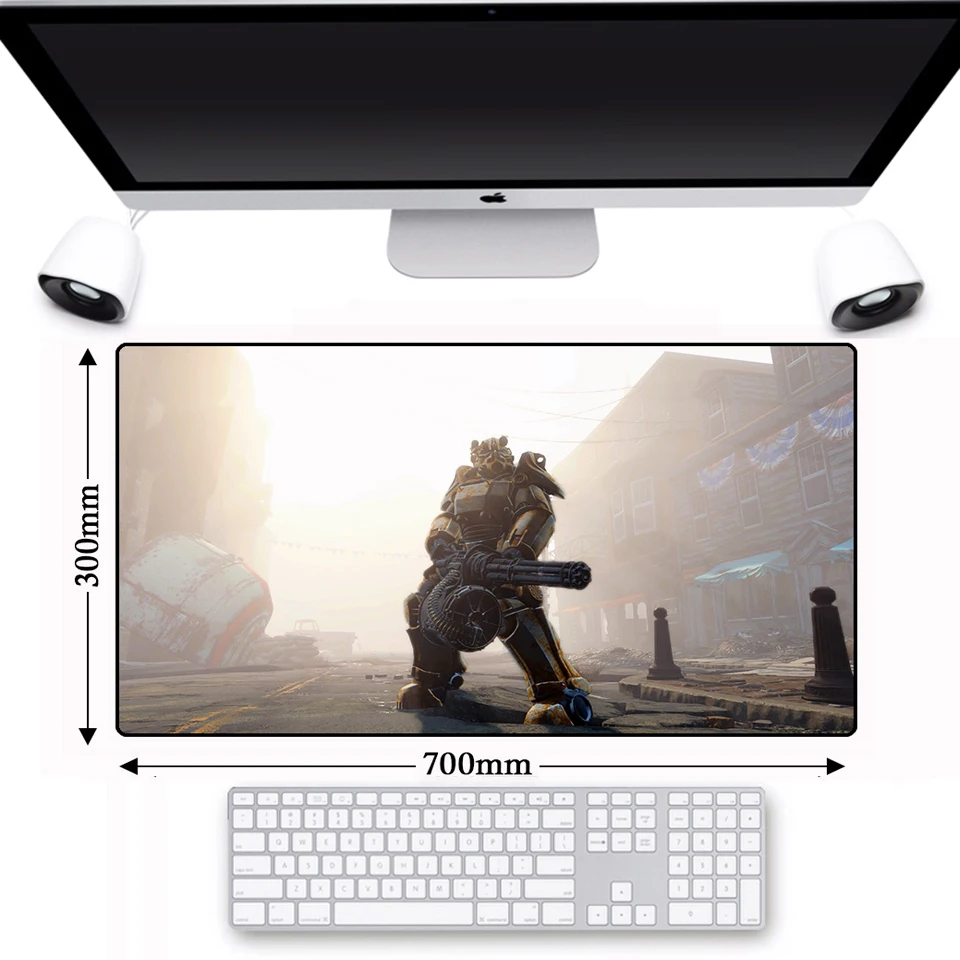

Large Locking Edge Gaming Fallout Mouse Pad Game Non-slip Computer Mouse Pad Gamer Natural Rubber Desk PC Big Mice Mat Mousepad