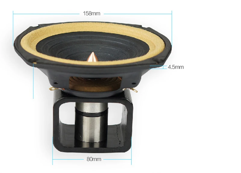 HF 255 HiFi динамик s H 036 610S полный диапазон HIFI 6 5 дюйма драйвер алюминиевый Скелет Alnico