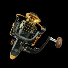 WALK FISH 13+ 1BB спиннинговая Рыболовная катушка цельнометаллическая деревянная ручка рыболовные катушки серии 1000-7000 с металлической головкой