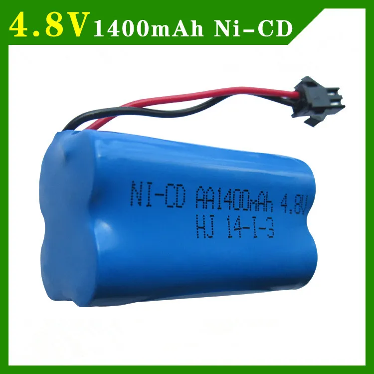 

4.8v 1400mah ni-cd AA rechargeable battery pack 4.8v 1400mah batteries not nimh for cars 4.8v RC boat toy