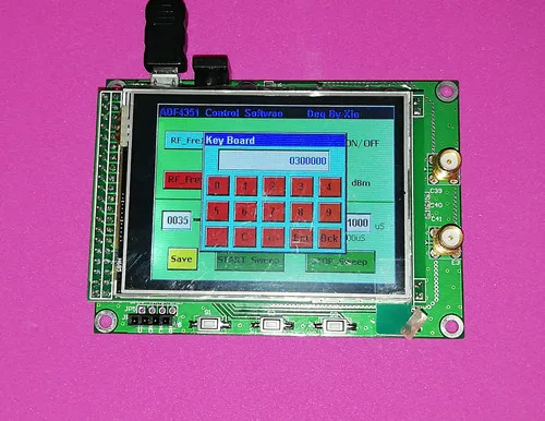 ADF4350 ADF4351 модуль TFT цветной сенсорный экран STM32 частота радиочастотный источник