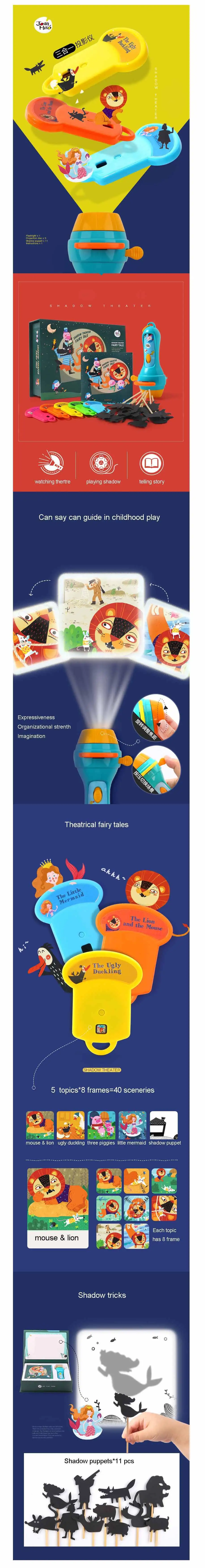 Mi Lu MD1103 Детский многофункциональный проектор со сказками три в одном Звездный ночник детский Ночник детская игрушка для сна