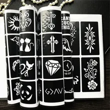 1 книга 312 дизайн альбом карта бит книга татуировки трафареты шаблон для конусы для татуажа блеск боди арт Живопись карты макияж инструменты