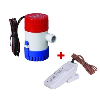 

300GPH 12V DC Micro Bilge Pump 500GPH Mini Drainage Pump 24V 750GPH Water Pump for Boat Yacht Cabin 1100GPH with Float Switch