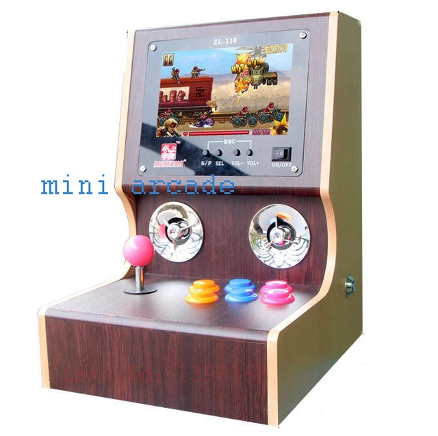 Cheap Newest  Family Professional classic  wooden mini simulator arcade desktop video game console machines,Mini arcade machine/