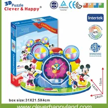 Новые умные и счастливые 3d головоломки модель Клубные часы Взрослые головоломки diy Бумажная модель Варшавы игры для детской бумаги