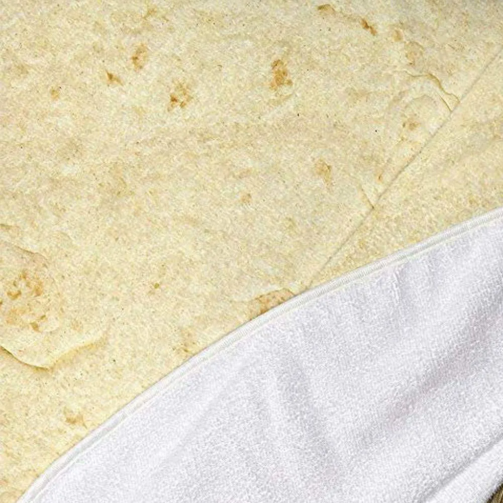 Flour Tortilla Throw Blanket Round Wall Tapestry Cover Beach Picnic Yoga Towel Mat P7Ding