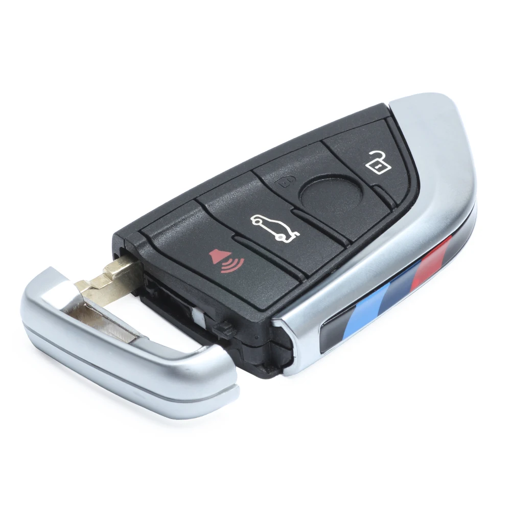 KEYECU OEM Замена дистанционный ключ-брелок от машины 4 кнопки 434 МГц для BMW X5 X6- FCC ID: NBGIDGNG1, черный