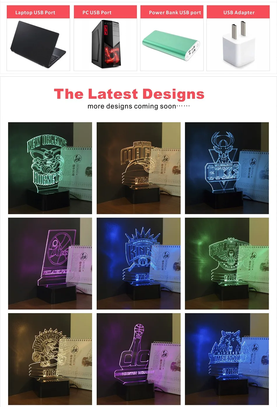 Novelty USB Lampe 3D RGB Nightlight for Russia Moscow Football Club LED Touch Light as Home Lighting Futbol Lamp (6)