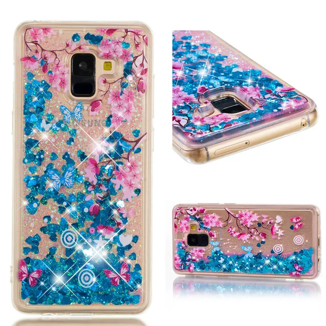 Glitter Bling Liquid Phone Case For Samsung Galaxy S9 S8 Plus S5 S7 S6