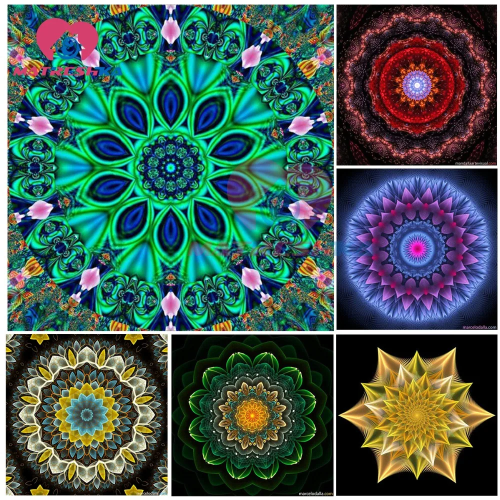 

diy 5d diamond painting Mandala Diamond embroidery Pictures of rhinestones full figuration Diamond full color mosaic home decor