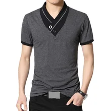 

Brand Men'S T Shirt 2018 Summer Solid Fashion V-Neck Short-Sleeved Tees Male Casual T-Shirt Slim Male Tops DD03