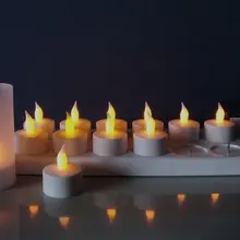 Аккумуляторная Светодиодная свеча свет(12 шт.) Семья, бар, кофейня, чайный домик, ресторан, KTV, спа салон красоты клуб свечи