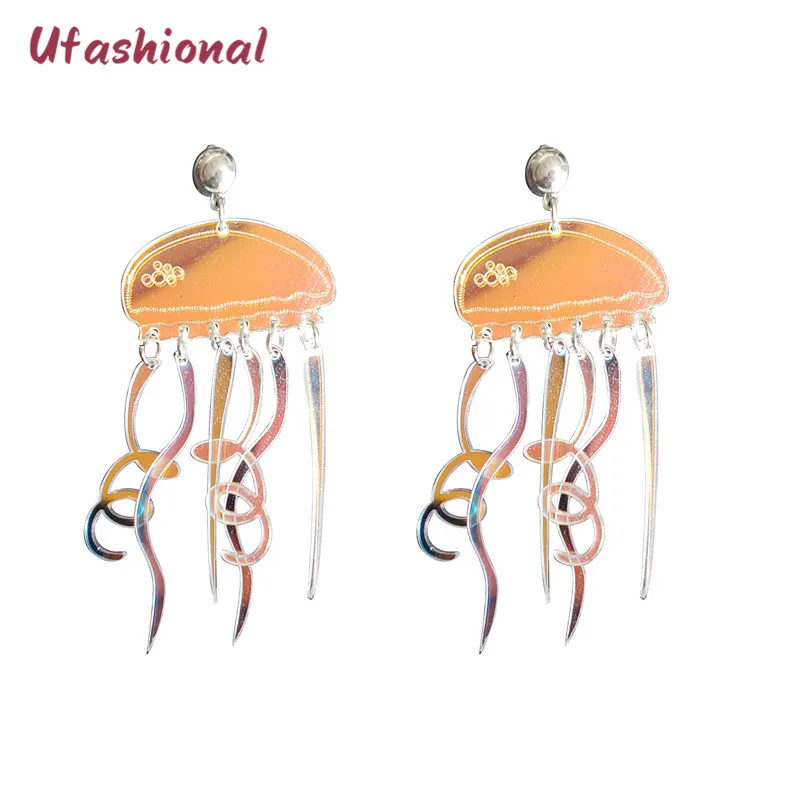 

Indian Long Tassels Drop Earrings For Women Acrylic Pendant Brinco Mujer Femme Jewelry Dangle Earring Fashion Pendientes Brincos