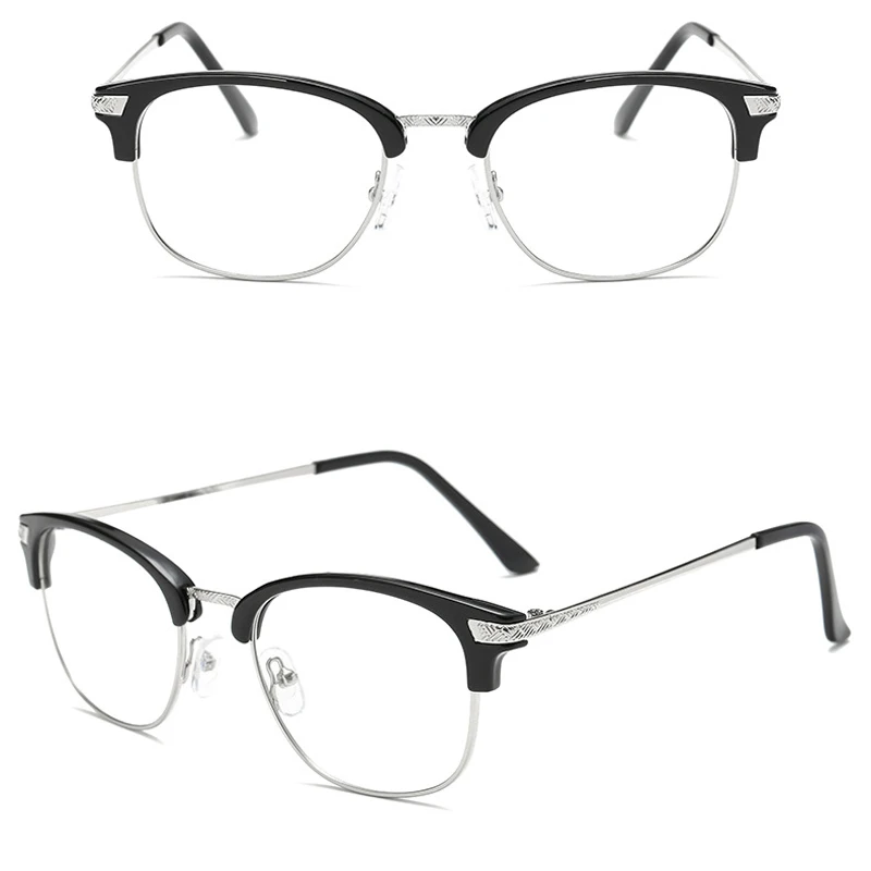 VCKA диоптрия-1-1,5-2-2,5-3-3,5-4-4,5-5-5,5-6 очки для близорукости для мужчин и женщин металлические очки для глаз в винтажном стиле