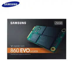 Samsung внутренний SSD 860 EVO mSATA 250 GB 500 GB 1 ТБ твердотельный накопитель HDD Жесткий Высокое Скорость 550 МБ/с. SSD для ноутбук ПК настольный компьютер