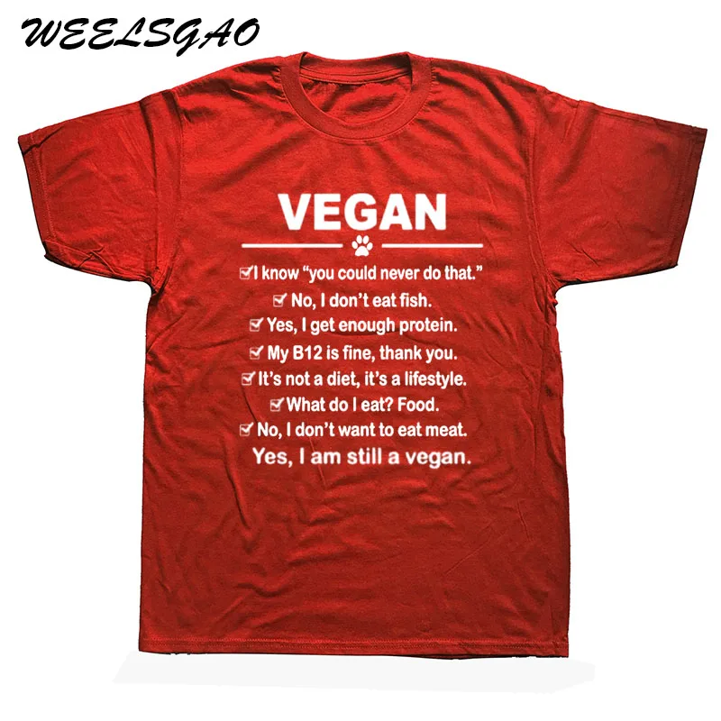 WEELSGAO, новая модная брендовая одежда для мужчин, Vegan I Am Still A Vegan хлопковые футболки с коротким рукавом