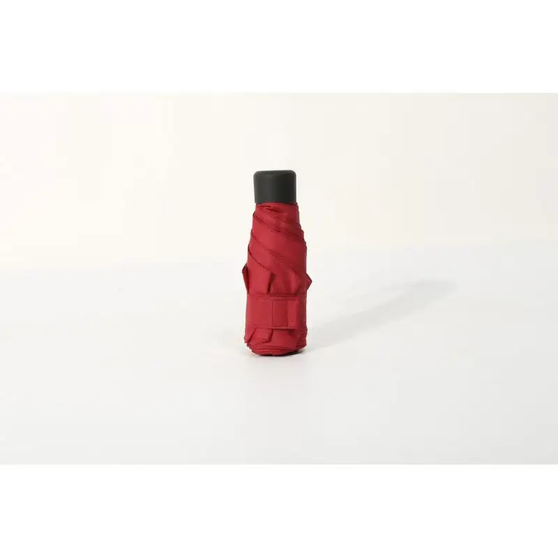 burgundy Модные складные зонты, Мини карманный зонтик для дождя, Женский солнечный и дождливый портативный маленький Солнечный зонтик, зонтик для девочек - Цвет: burgundy