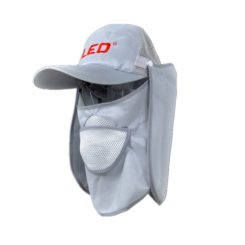 with Mosquito Cover Горячие летние солнцезащитные рыболовные кепки, дышащие Светоотражающие Серебристые рыболовные кепки с маской и шеей, противомоскитные рыболовные кепки - Цвет: with Mosquito Cover