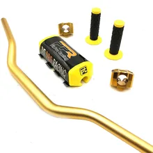 Руль мотоцикла 1-1/" ручка бар колодки Захваты Pit Pro Гонки Грязь велосипед ямы Мотоцикл с ЧПУ 28,5 мм адаптер черный красный синий серый