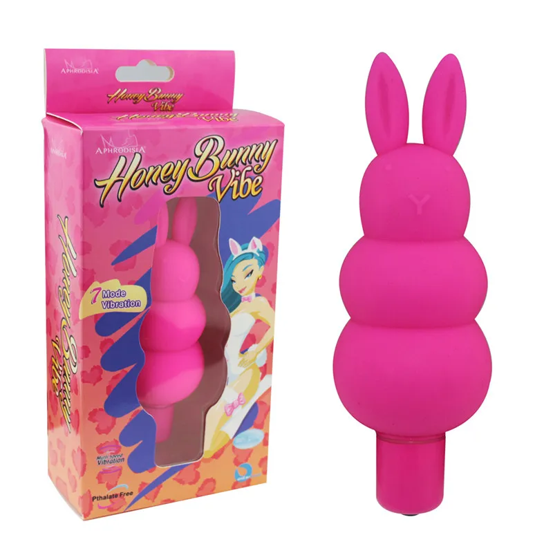 Кролик вибратор 7 Скорость силиконовые палочка массажер Анальный Бусины Анальная пробка в Игры для взрослых для пары Секс-игрушки для Для