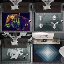 AOVOLL ковры для гостиной современный минималистичный домашний мультяшный милый ковер с рисунком зебры ковер для спальни детская комната