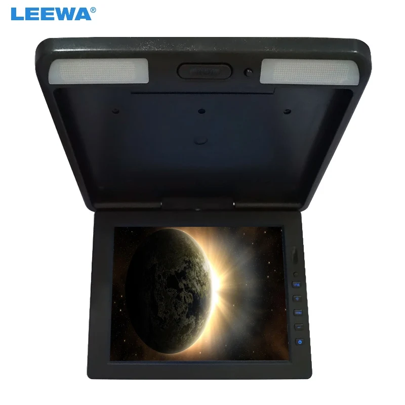 

LEEWA 11.3" inch Roof Mounted TFT LCD Monitor 2-Way Video Input Flip Down Car/Bus/Truck Monitor Black, Grey, Beige #A1284