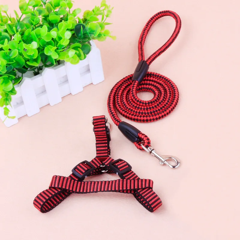 587 2017 Pas Cher Réglable De Mode Chien Chat Colliers Laisse Plomb Harnais Poitrine Pour Petit Chiot Livraison Gratuite Dans Harnais De Maison