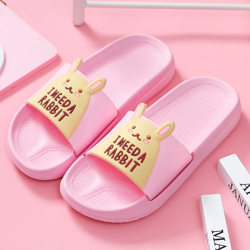 

Summer Women Slides Women Slippers Cartoon Duck Rabbit Panda Puppy Beach Slides Home Slippers Sandals Shoes Bothe Flip Flops