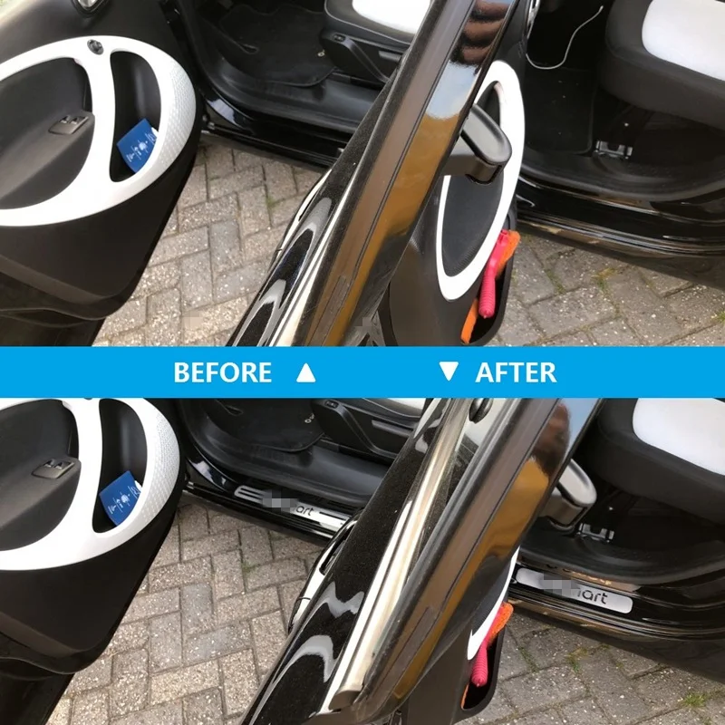 Ультра-тонкий тип порога подходит для Benz Smart Forfour Накладка наклейка Аксессуары для стайлинга автомобилей