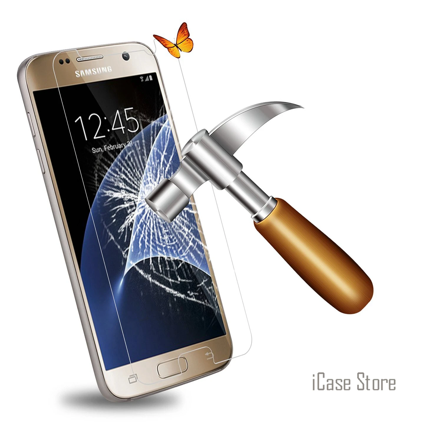 0.3MM / 9H 2.5D Tempered Glass Screen Protector For Samsung Galaxy S7 G9300 SM-G930F Protective Film | Мобильные телефоны и
