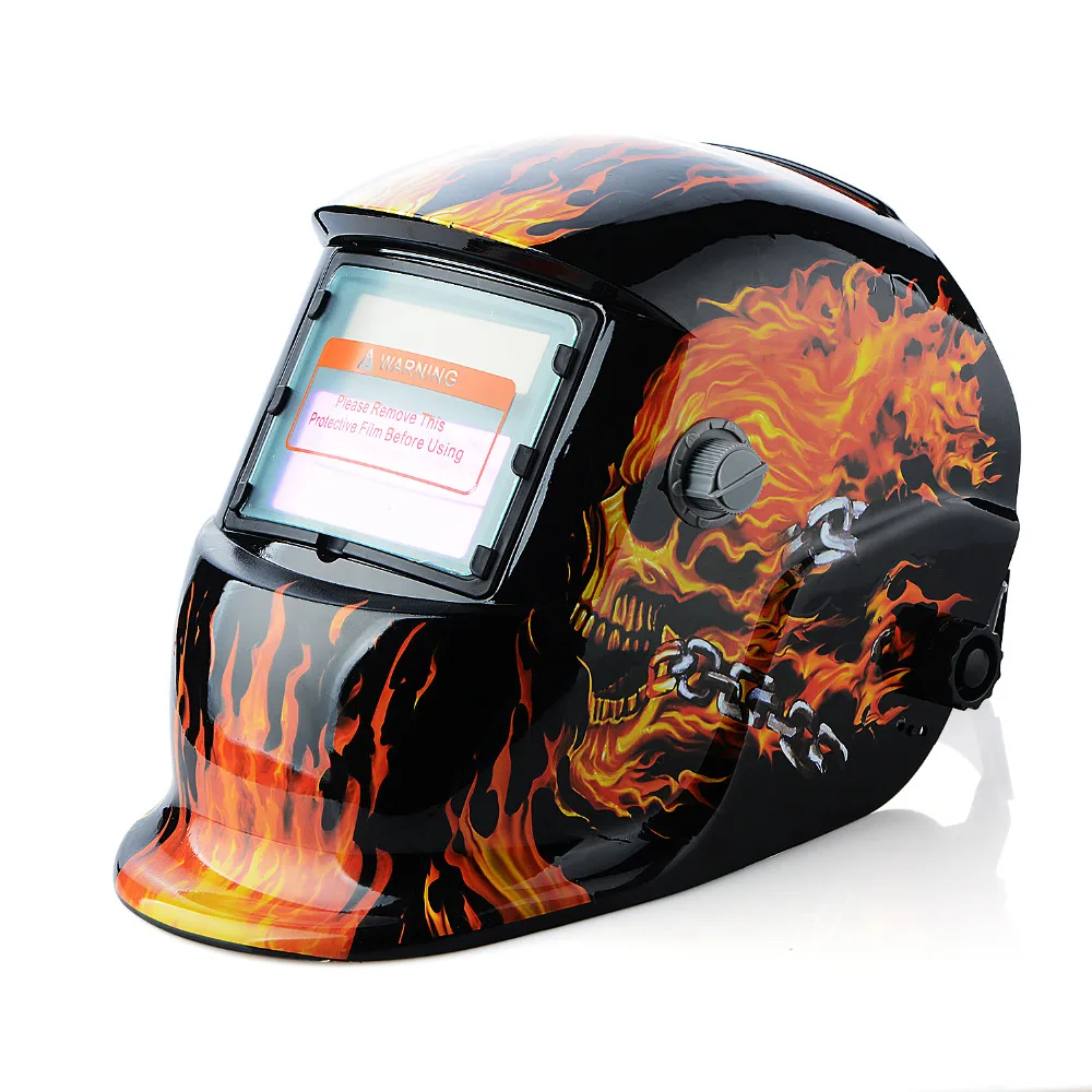 

Skull Solar Auto Darkening MIG MMA Electric Welding Mask/Helmet/welder Cap/Welding Lens for Welding Machine