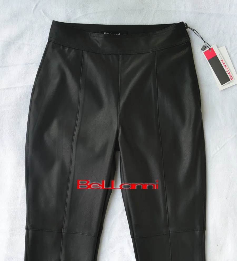 Модные брендовые кожаные брюки из искусственной кожи в британском стиле, женские зимние брюки-карандаш из искусственной кожи с высокой