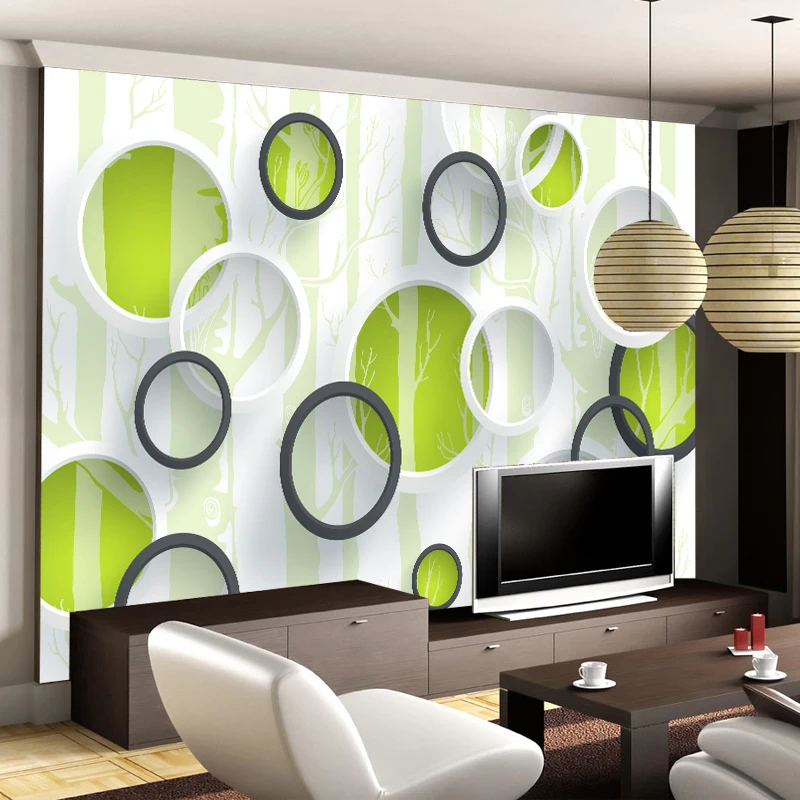 contact paper Customized any size murals photo wallpaper roll Tv background wall paper non-woven 3d wall paper seamless murals