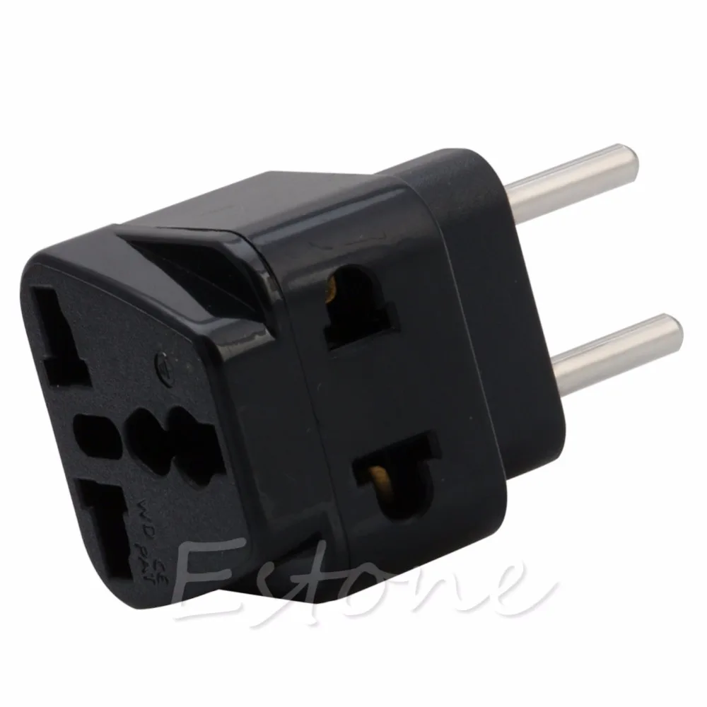 

1 PC Universal UK/US/EU/AU to EU EUROPE Plug Travel Power Adapter Splitter converter