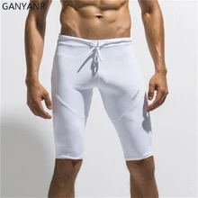 Ganyanr Спорт Леггинсы для женщин Колготки Для мужчин Кальсоны йоги Шорты для женщин Фитнес быстросохнущие тонкий Баскетбол сжатия Спортивное Бодибилдинг