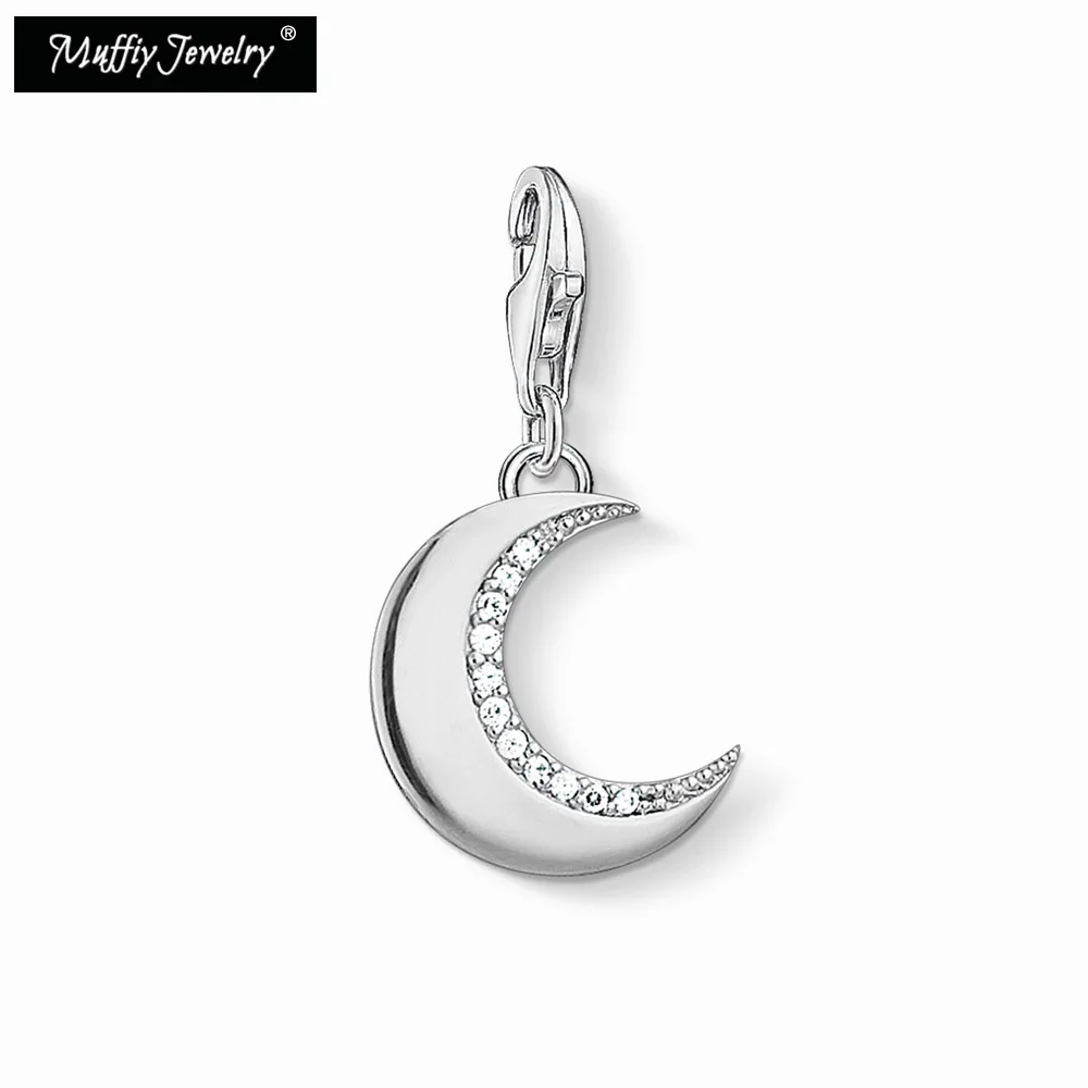 

Protective Moon Charm,Thomas Style Club Good Jewelry For Women,2019 Trendy Ts Gift In Pure 925 Sterling Silver Fit Bag Bracelet