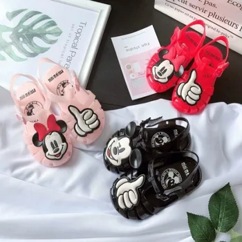 

EMS DHL Free sandals 2019 hot sale new minnie Shoes children summer jelly children Cartoon Shoes children Baby Soft shoes