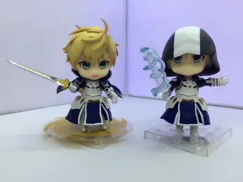 

10cm Japanese anime figure Fate/Grand Order Q version Arthur Pendragon/Merlin action figure collectible model toys for boys